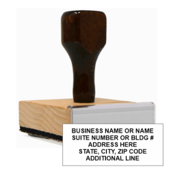 Get your custom 5-line address stamp from CalStamp! Economical and versatile, perfect for business or personal use. Personalize yours today!