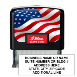 Get your custom 5-line address stamp with the Shiny-854 from CalStamp. Perfect for all your mailing needs. Order now for fast shipping and quality you can trust!