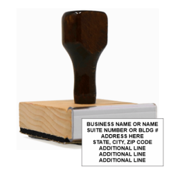 Get your custom 7 Line Address Stamp from CalStamp! Perfect for business or personal use. Economical and customizable. Order yours today!