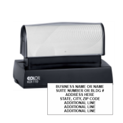8LINECOLOP110 - 8 LINE ADDRESS STAMP<br>Pre-Inked EOS-110