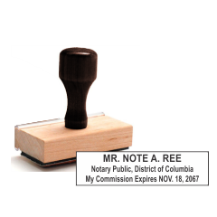 DC Notary Rubber Stamp