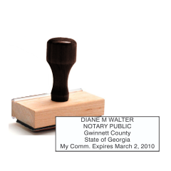 GA Notary<br>Rubber Stamp