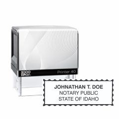 ID Notary<br>Self-Inking Printer Stamp