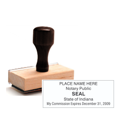 IN-NOT-1 - IN Notary
Rubber Stamp