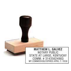 KY Notary<br>Rubber Stamp