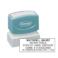 KY Notary<br>X-Stamper Pre-Inked Stamp