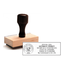 LA-NOT-1 - LA Notary
Rubber Stamp