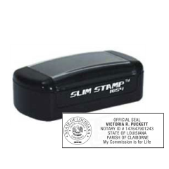 LA-SLIM - LA Notary
Slim Pre-Inked Stamp