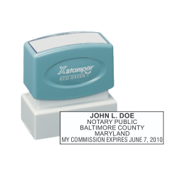 MD-X - MD Notary
X-Stamper Pre-Inked Stamp