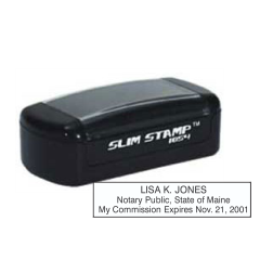 ME-SLIM - ME Notary
Slim Pre-Inked Stamp