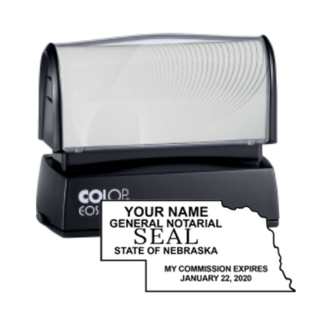 NE Notary State Outline<br>Colop Pre-Inked Stamp