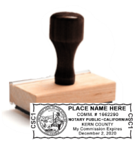 Get a high-quality, customized CA Notary Rubber Stamp (3/4" x 2.5") from CalStamp. Submit your original certificate. Order now for precise, professional notary stamping!