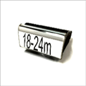 Shop CalStamp's toddler size stamps for ages 9-24 months. Perfect for personalizing items with 1/4 inch letters. Stamp pad required. Order now for creative fun!