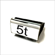 Shop CalStamp's Toddler Size Stamp 5T! Perfect for labeling with 1/4 inch letters. Stamp pad required. Order now to personalize your child's items easily!
