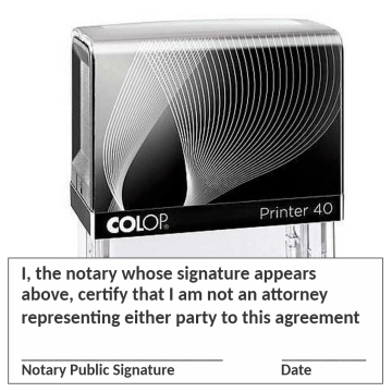 NLSI - Notary Not a Lawyer
Self-Inking Stamp