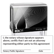 Ensure compliance with our Notary Not a Lawyer Self-Inking Stamp. Clearly inform clients of your non-attorney status. Order now from CalStamp for fast shipping!