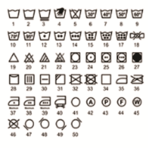 LAUNDRY - Laundry Symbol Stamps