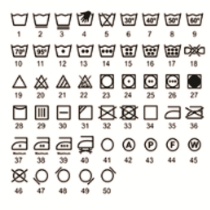 Laundry Symbol Stamps