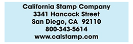 Large Address Stamps up to 4