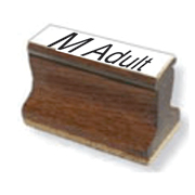 YOUTH M ADULT - Size Stamp M Adult - 1/4 Inch Letters