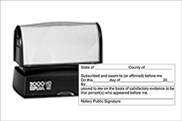 Notary Specific Stamps
