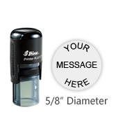 R-517 - Shiny R-517 Self-Inking Stamp-3/4 in Dia
