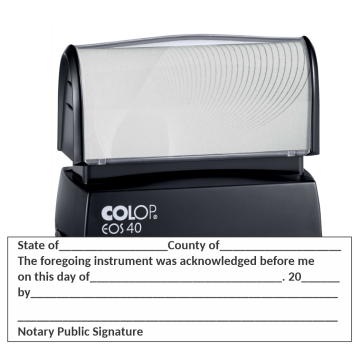 Notary Acknowledgement<br>Pre-Inked Stamp
