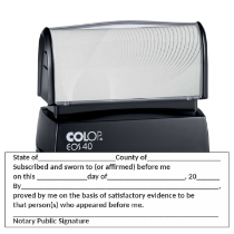 Notary Certified True Copy<br>Pre-Inked Stamp