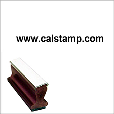 Get your custom 1x3 inch clothing compliancy stamp from CalStamp! Perfect for labeling, requires a separate stamp pad. Order now and ensure compliance!