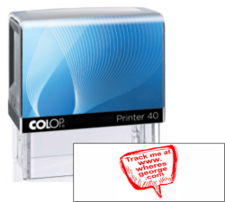 Track your bills with the Where's George Self-Inking Printer! Easy to use, 15/16" impression size. Start tracking at www.wheresgeorge.com. Buy now at CalStamp!