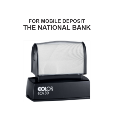 Get the 2 LINE COLOP EOS-30 Pre-Inked Mobile Stamp, our most popular 2-line mobile stamp. Perfect for on-the-go stamping. Order now at CalStamp!
