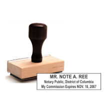 Get your customized DC Notary Rubber Stamp from CalStamp. High-quality, rectangular notary stamp personalized with your info. Order now for fast, reliable service!