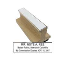 Get your customized DC Notary Rubber Stamp from CalStamp. High-quality, rectangular notary stamp personalized with your info. Order now for fast, reliable service!