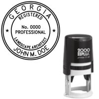 Pre-Inked Georgia Registered Landscape Architect Xstamper