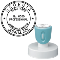 Pre-Inked Georgia Registered Landscape Architect Xstamper