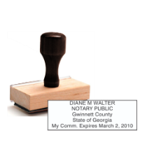 Get your customized GA Notary Rubber Stamp from CalStamp. High-quality, rectangular notary stamp personalized with your info. Order now for fast, reliable service!