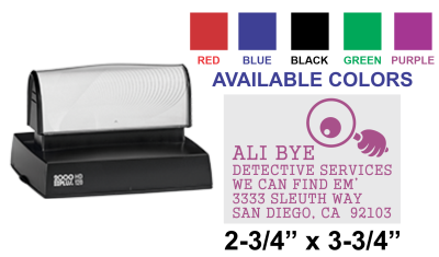 Shop the Colop EOS-120 Pre-Inked Stamp at CalStamp! With a large 2-3/4in x 3-3/4in impression size, it's perfect for your stamping needs. Order now for fast shipping!