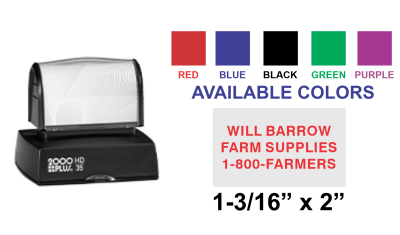 Shop the Colop EOS-35 Pre-Inked Stamp at CalStamp! Perfect for clear, crisp impressions. Size: 1-3/16in x 2in. Order now for fast, reliable stamping!
