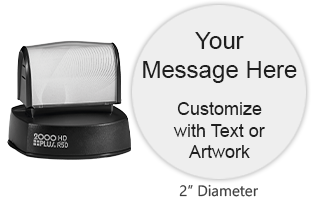 Get the 2000 Plus HD-R 50 Pre-Inked Stamp with a 2-inch diameter at CalStamp. Perfect for crisp, clear impressions every time. Order now and elevate your stamping game!