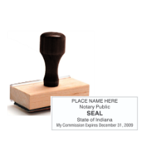 Get your customized IN Notary Rubber Stamp from CalStamp. High-quality, rectangular notary stamp personalized with your info. Order now for fast, reliable service!