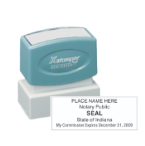 Get your customized IN Notary X-Stamper Pre-Inked Stamp from CalStamp. High-quality, rectangular notary stamp personalized with your info. Order yours today!