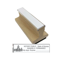 Get your high-quality, customized KS Notary Rubber Stamp from CalStamp. Order now and receive a copy for your notary application. Personalize your stamp today!