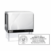 Get a high-quality, customizable LA Notary Self-Inking Printer Stamp from CalStamp. Personalize your notary info today! Order now for a professional touch.
