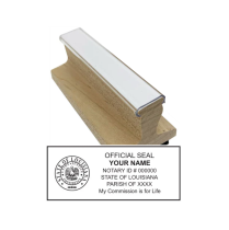 Get your customized LA Notary Rubber Stamp from CalStamp. High-quality, rectangular notary stamp personalized with your info. Order now for professional notary needs!