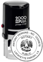 LAR40NOT - Louisiana Notary
Self-Ink Round Stamp