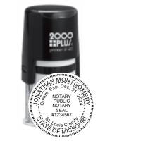 MOR40NOTARY - Missouri Notary
Self-Ink Round Stamp