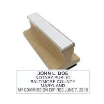 Get a high-quality, customizable MD Notary Rubber Stamp from CalStamp. Personalize your notary info and order now for a professional touch!
