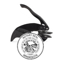 Get a high-quality MN Notary Embosser Seal Stamp with a 1 5/8" raised impression. No customization needed. Order your durable Minnesota Notary Seal from CalStamp now!