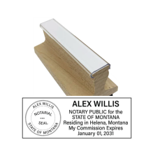 Get a high-quality, customizable MT Notary Rubber Stamp in black or blue ink. Perfect for all your notary needs. Order now from CalStamp!