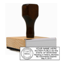 Get a high-quality, customizable MT Notary Rubber Stamp in black or blue ink. Perfect for all your notary needs. Order now from CalStamp!
